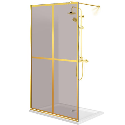 Paravan dus Walk-in, Perete dus  Auriu, #Bronz #Bronz