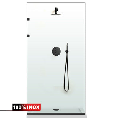 Paravan dus Walk-in, Perete dus Inox, #Clara #Víztiszta