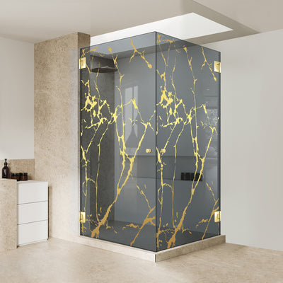 Cabina dus cu usa batanta #Gri