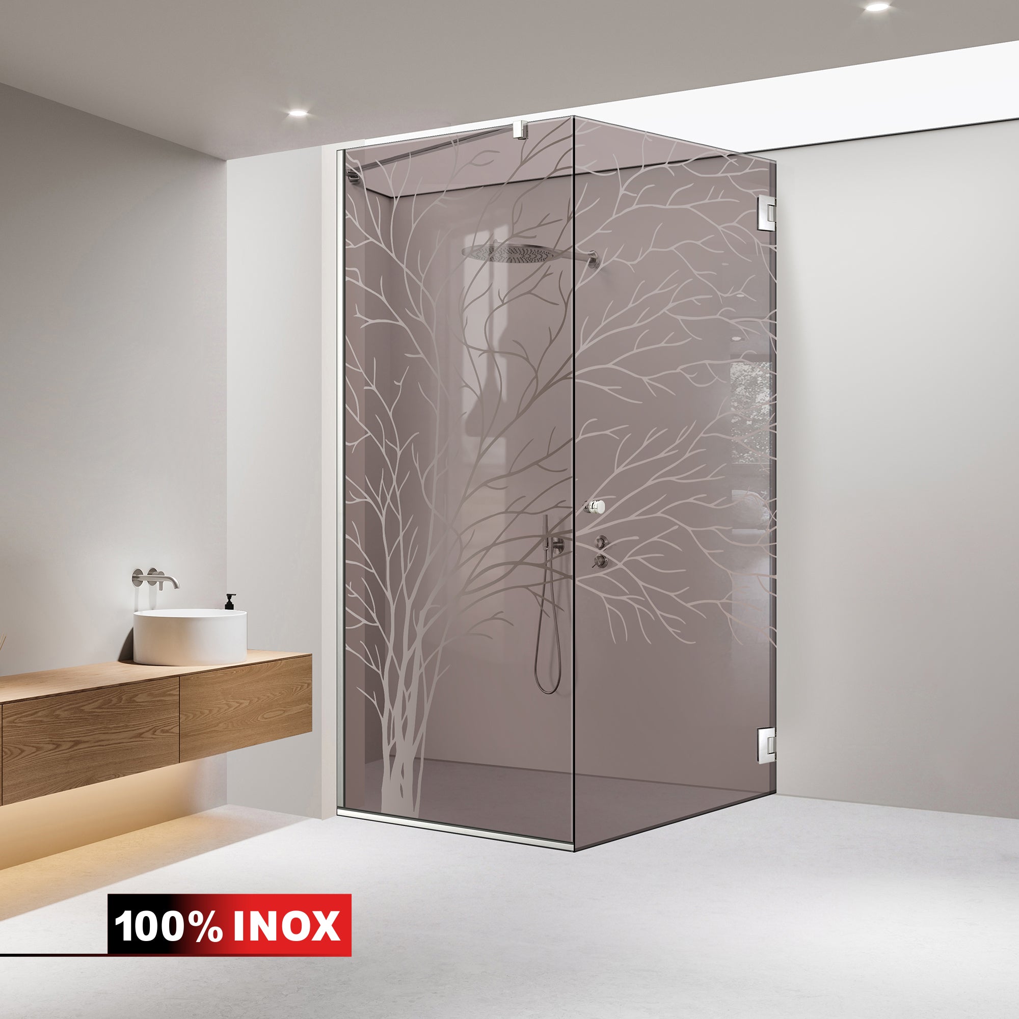 Cabina dus cu usa batanta #Bronz