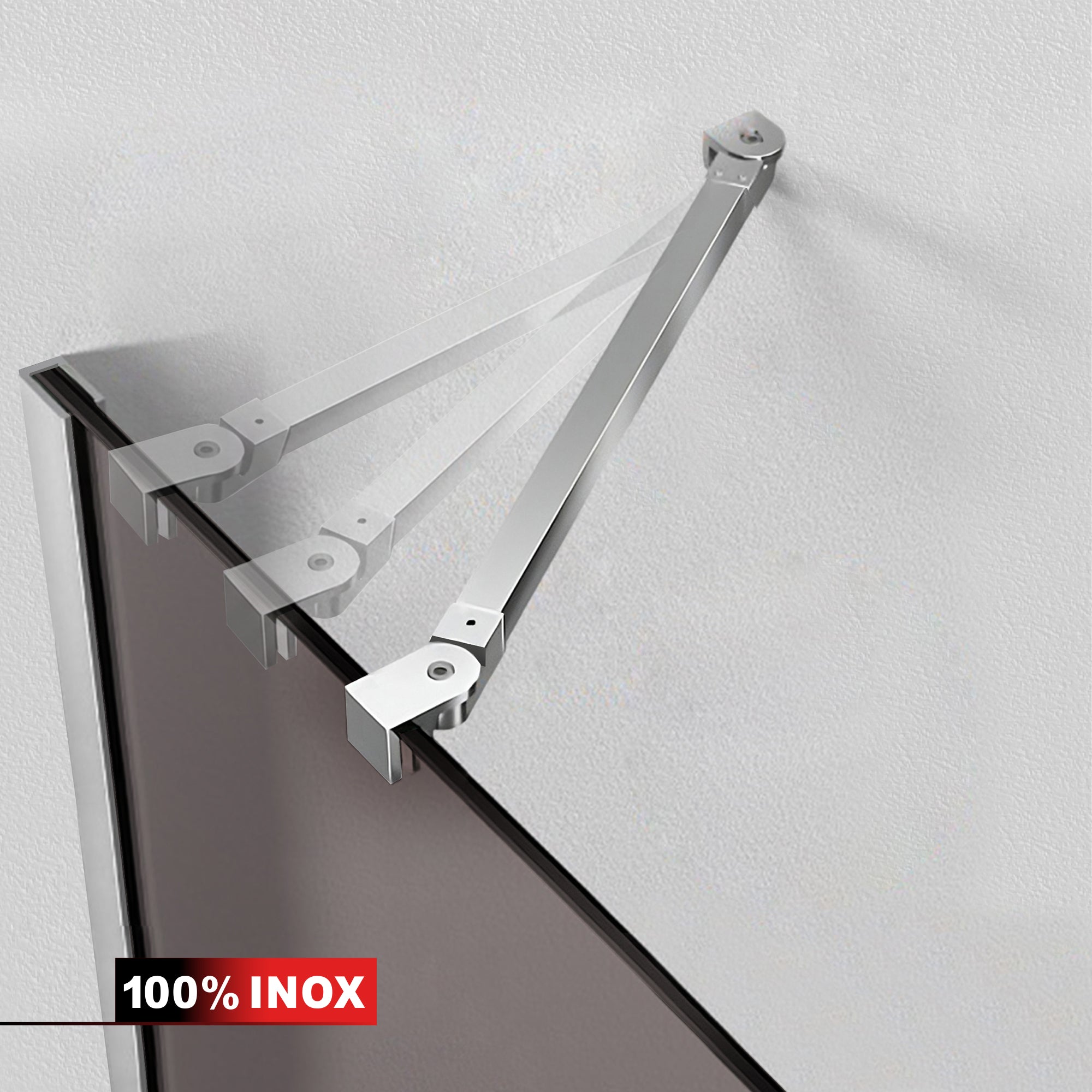 Shower enclosure with swing door #Bronze