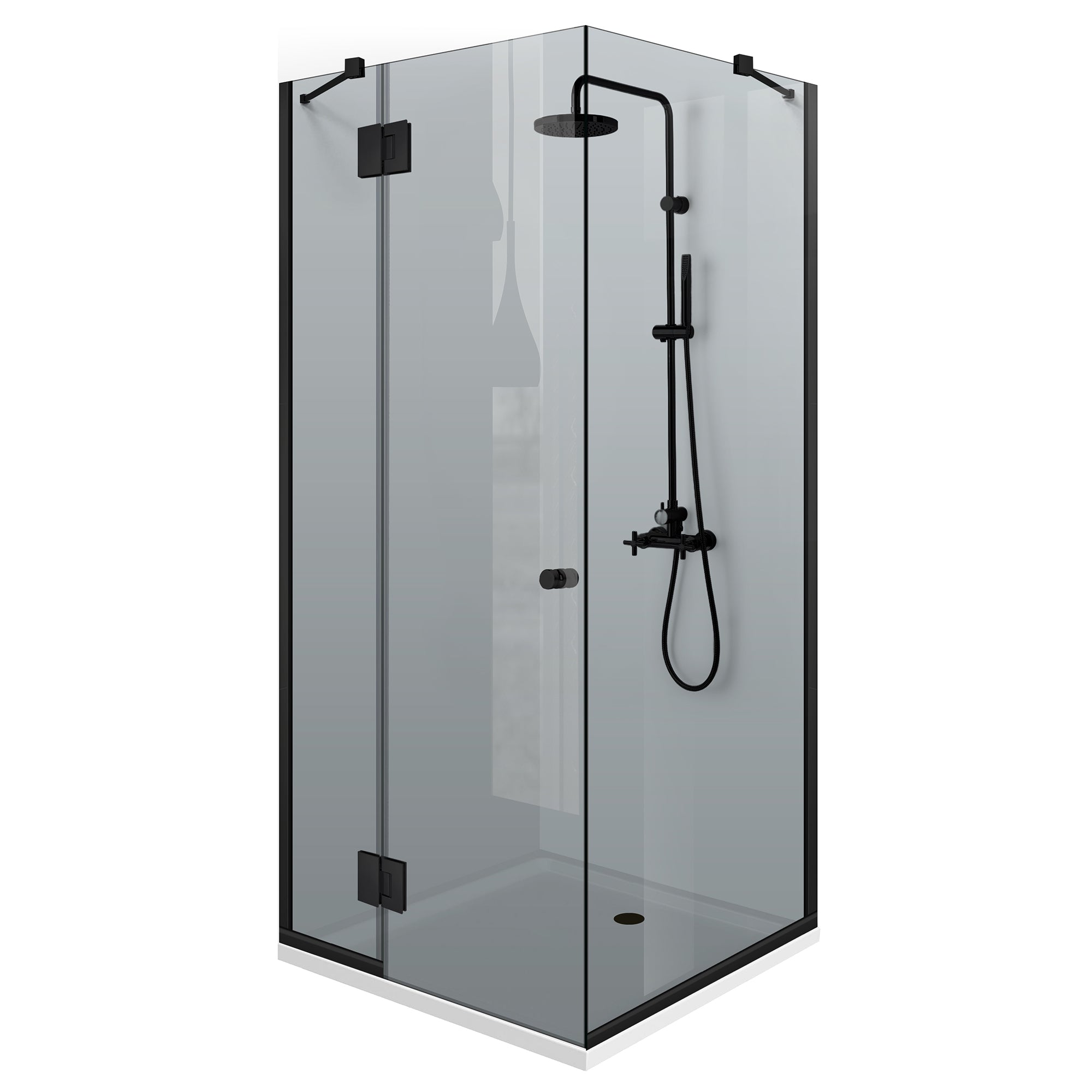 Cabina dus cu 3 elemente cu usa batanta