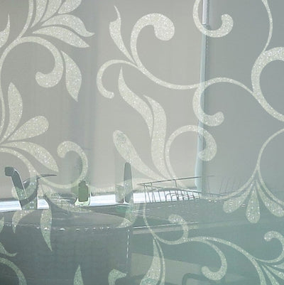 Sticla vopsita pentru placari bucatarii, model CLASSYGLITTER
