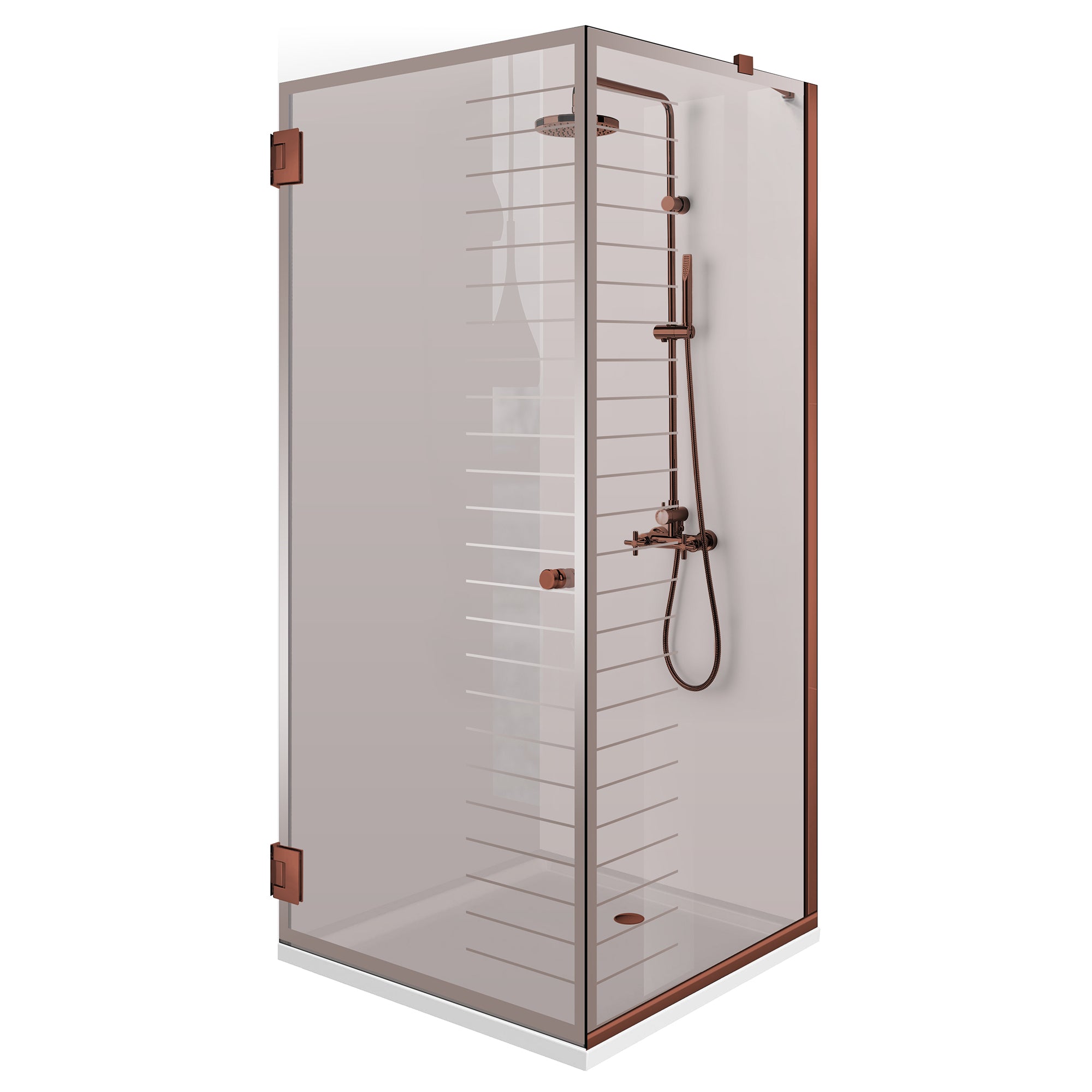 Cabina dus cu usa batanta #Bronz