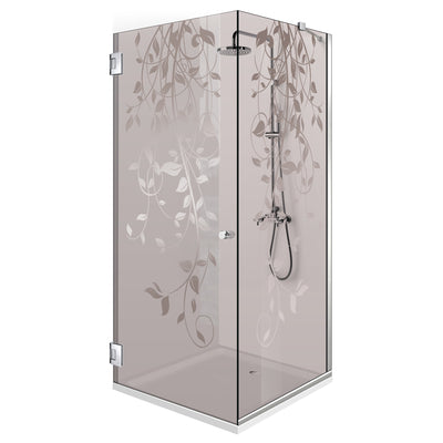 Shower enclosure with swing door #Bronze