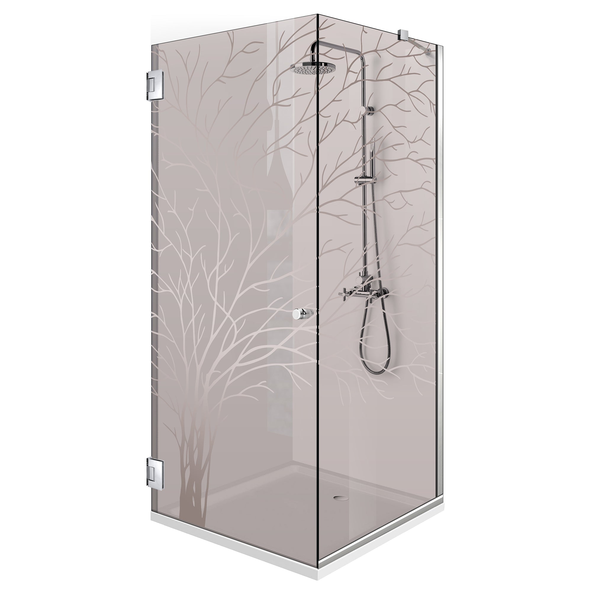 Cabina dus cu usa batanta #Bronz
