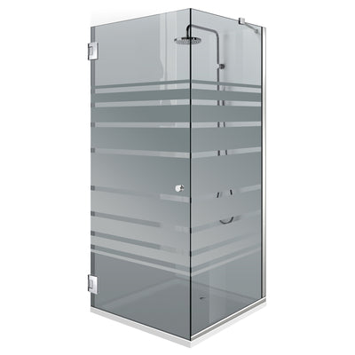 Shower enclosure with swing door #Grey