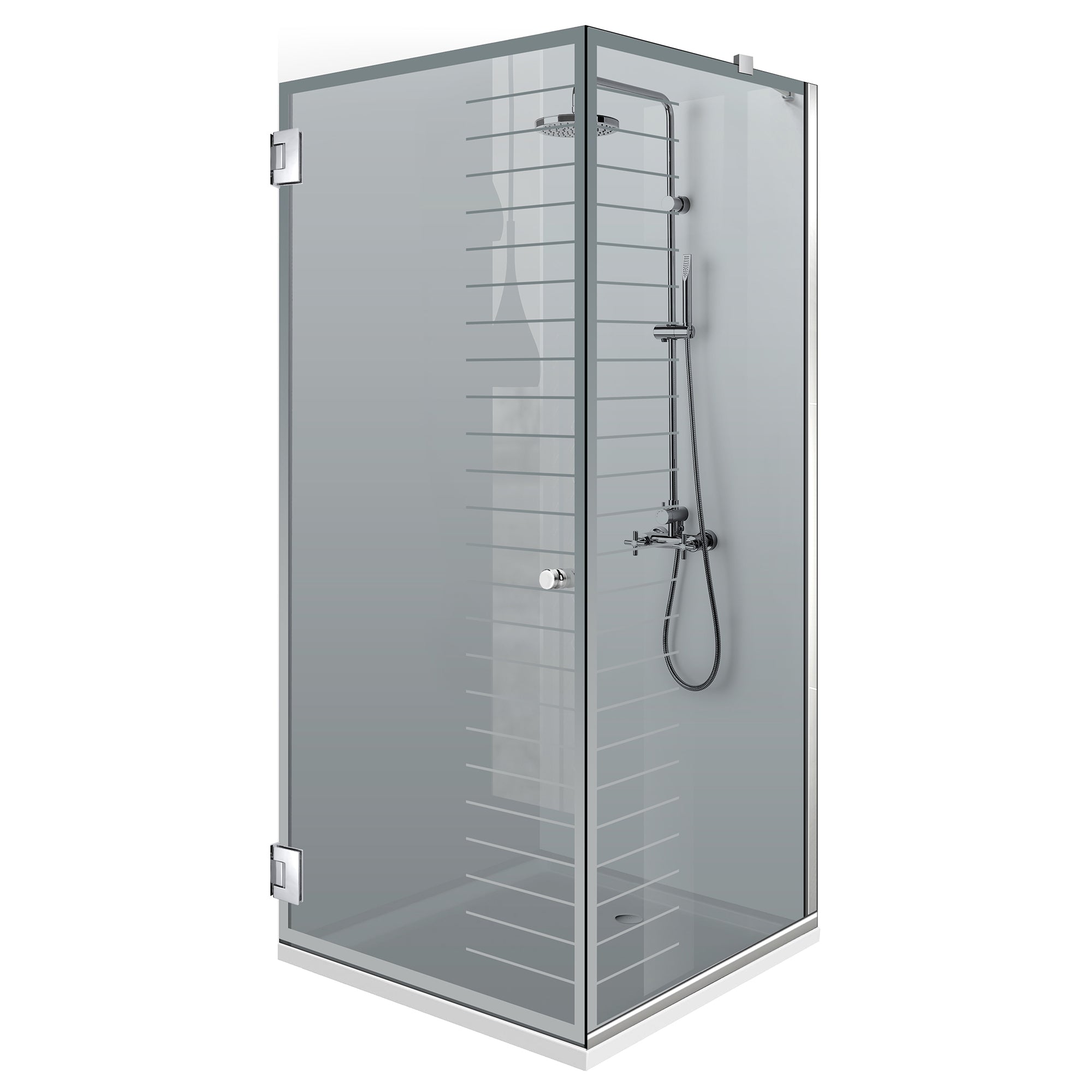 Cabina dus cu usa batanta #Gri