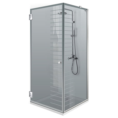 Shower enclosure with swing door #Grey